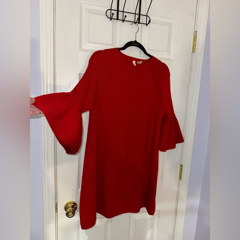 Moth Vibrant Red Knit Fabric (M)